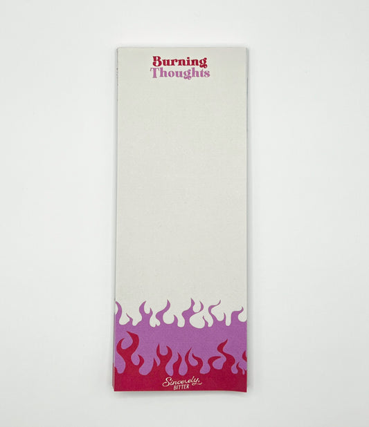 Burning Thoughts Notepad