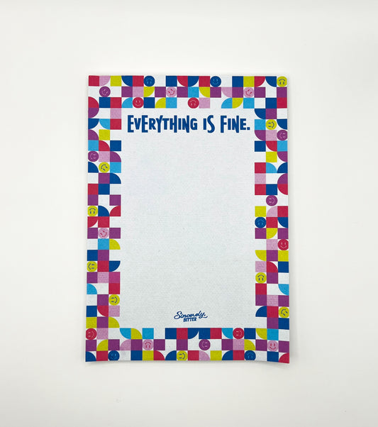 Everything Is Fine(ish) Notepad