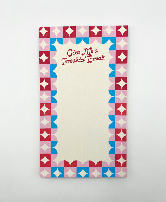 The Breakdown Notepad