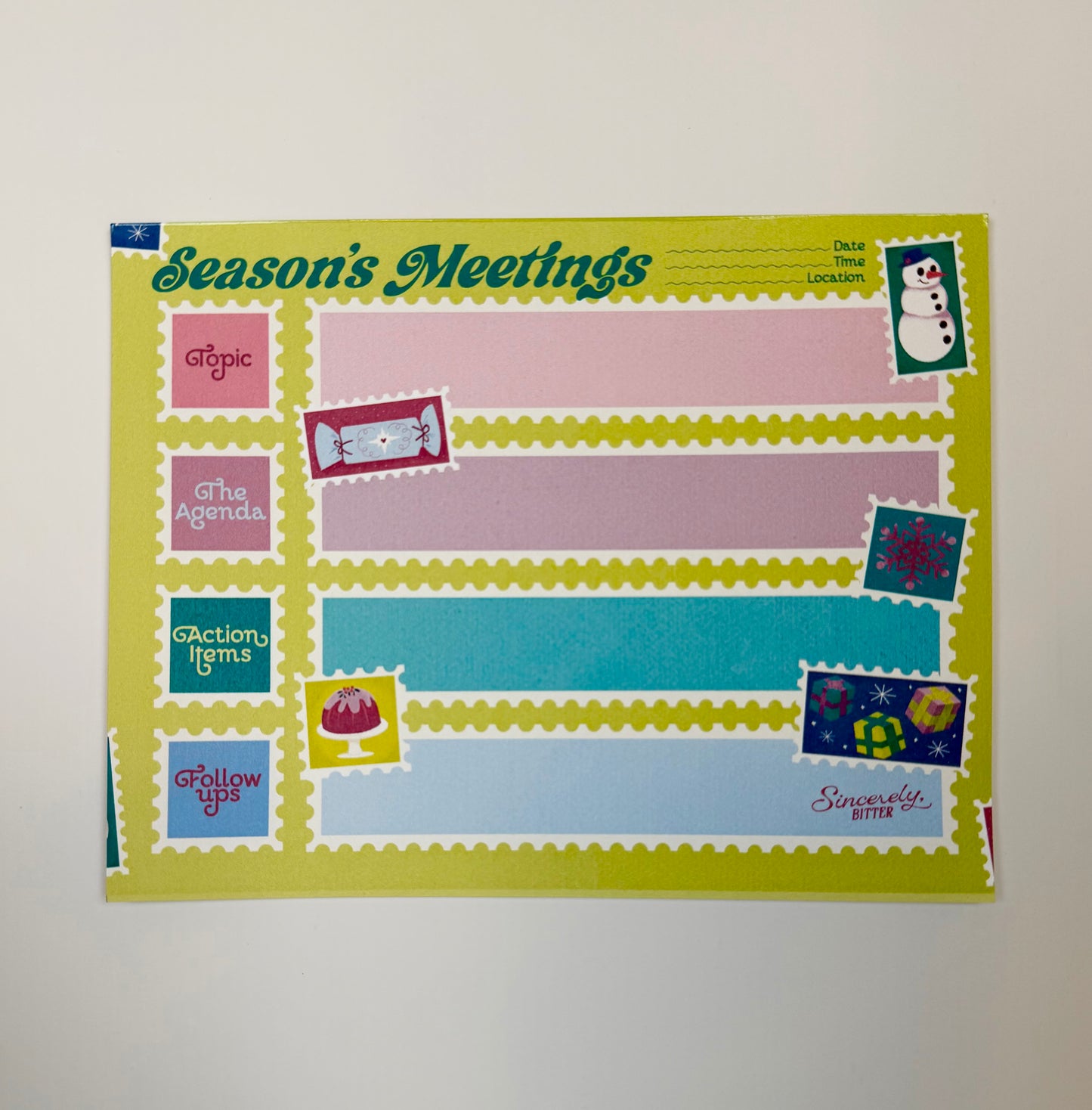 Season’s Meetings Pad