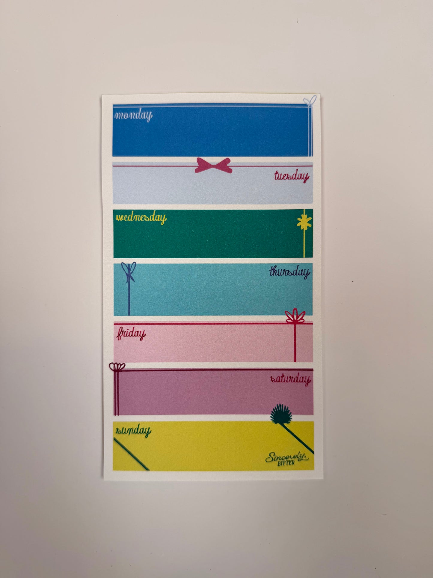 A Week All Wrapped Up Notepad