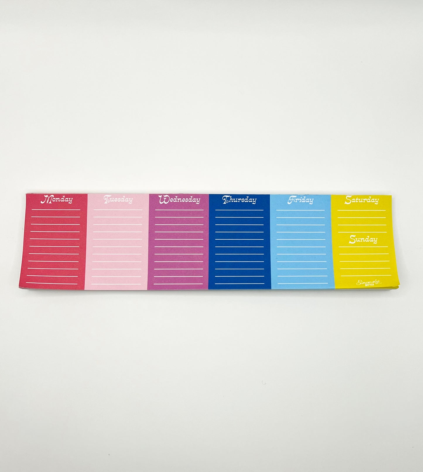 Week in Color Notepad