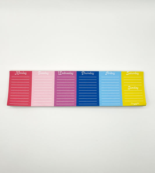 Week in Color Notepad