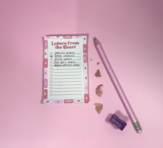 Letters from the Heart Notepad