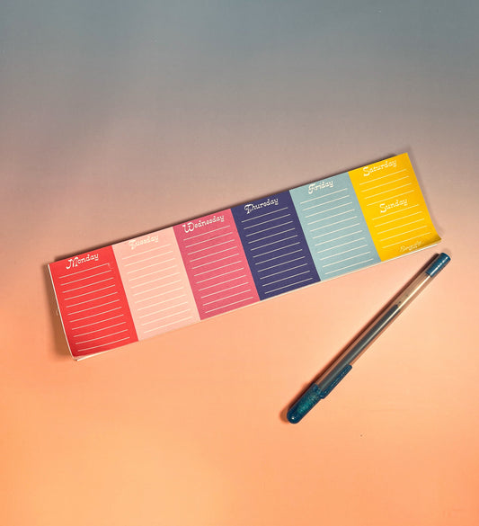 Week in Color Notepad