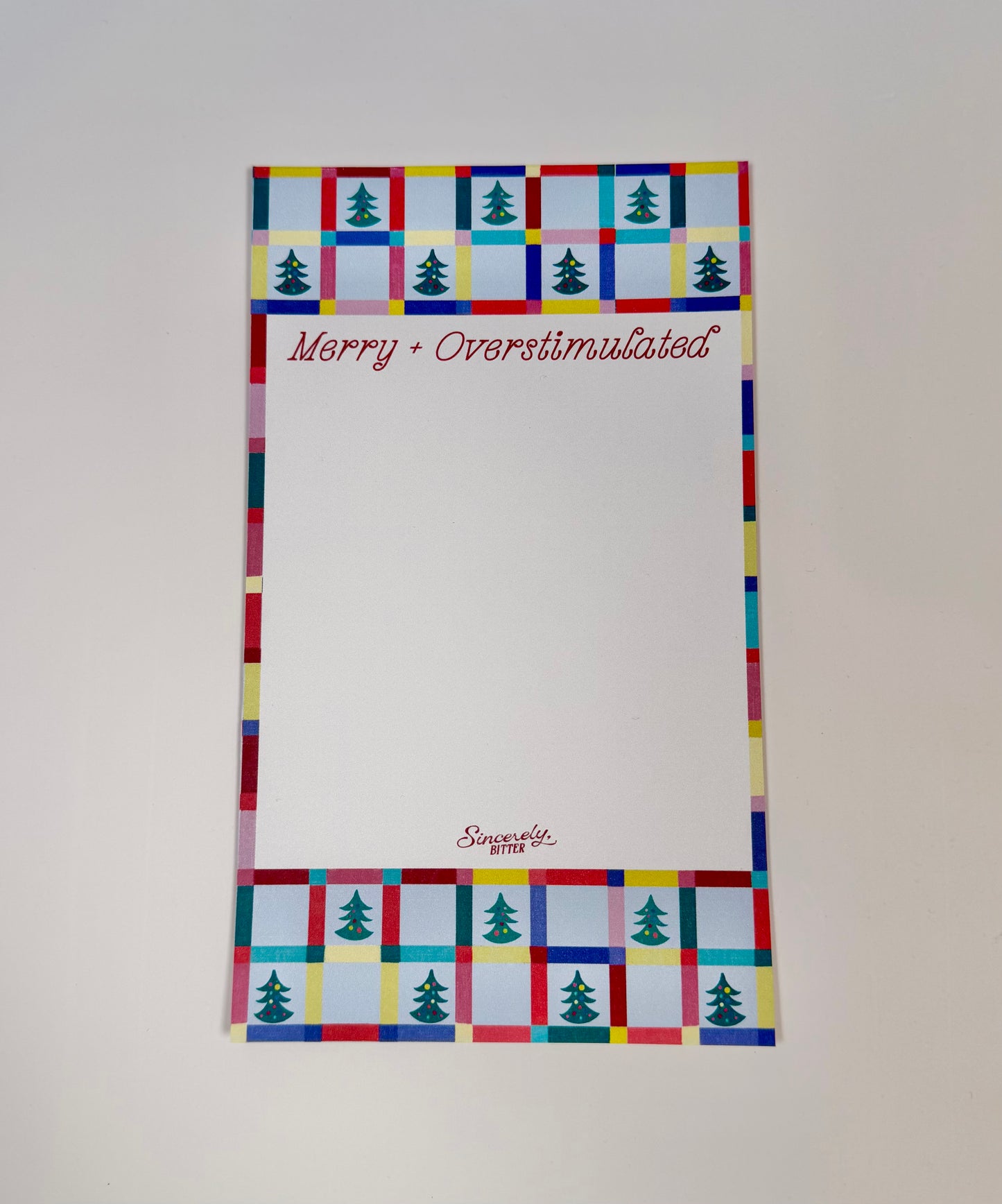 Merry + Overstimulated Notepad