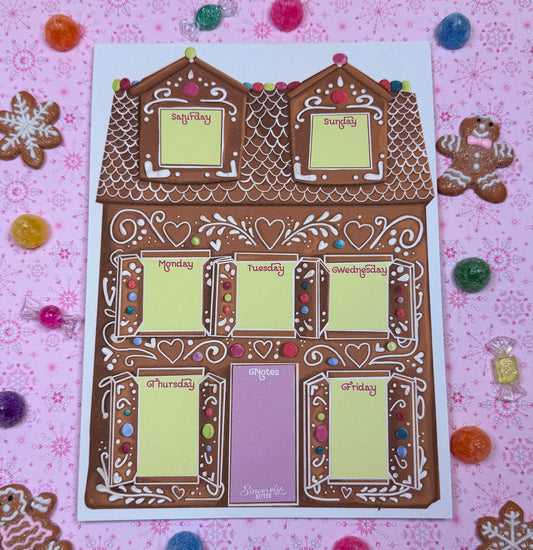 Gingerbread Days Ahead Notepad
