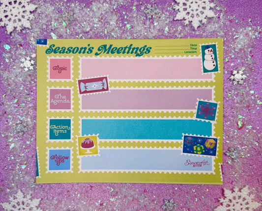 Season’s Meetings Pad