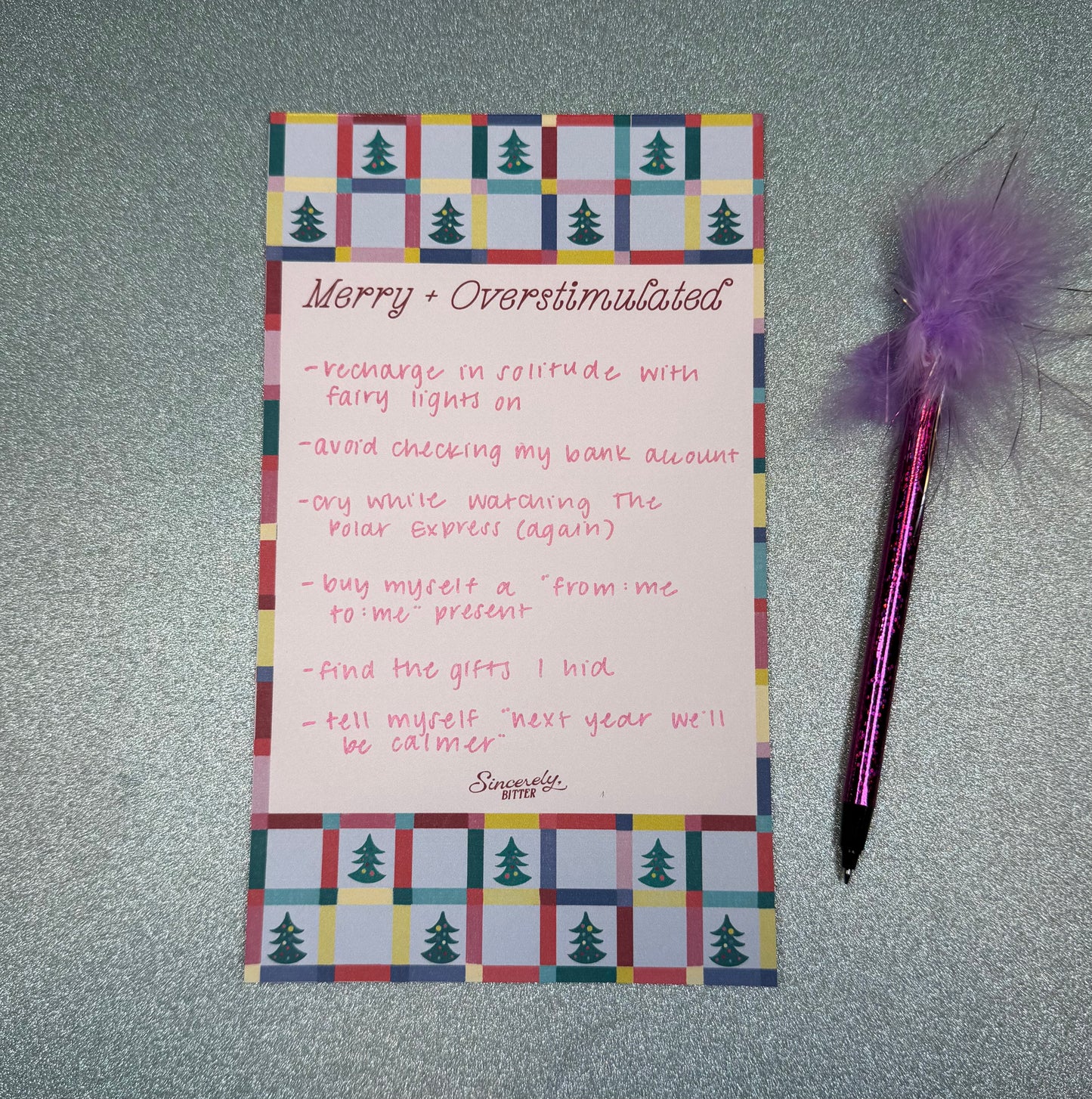 Merry + Overstimulated Notepad