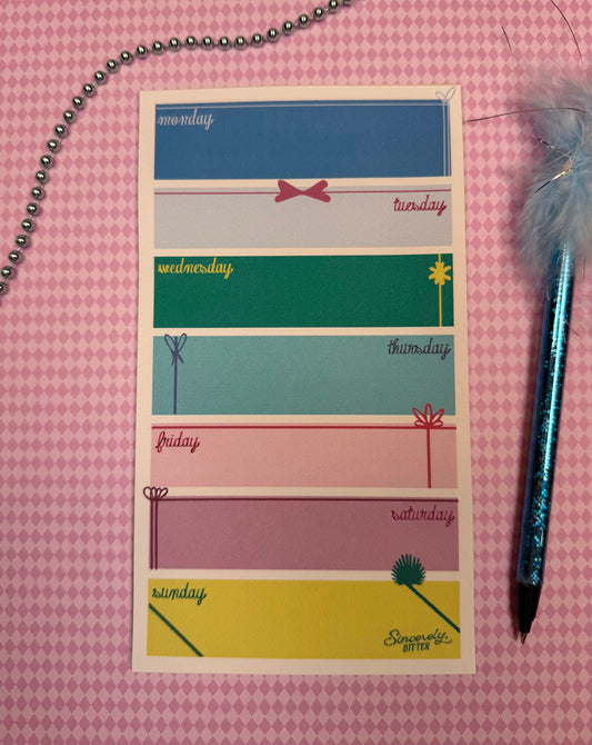 A Week All Wrapped Up Notepad