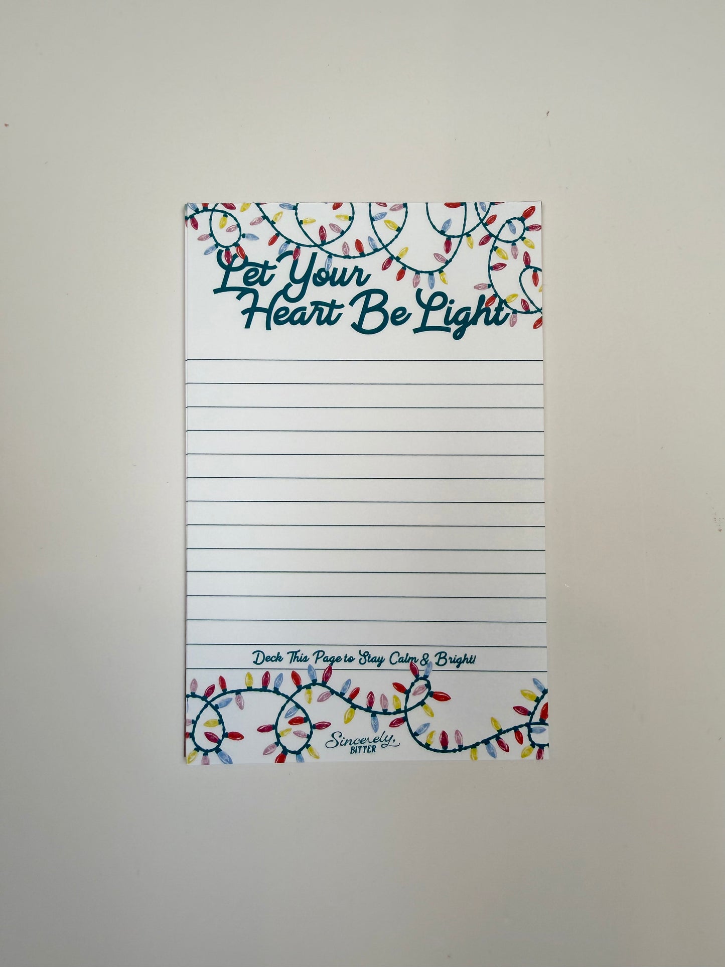 Let Your Heart Be Light Notepad