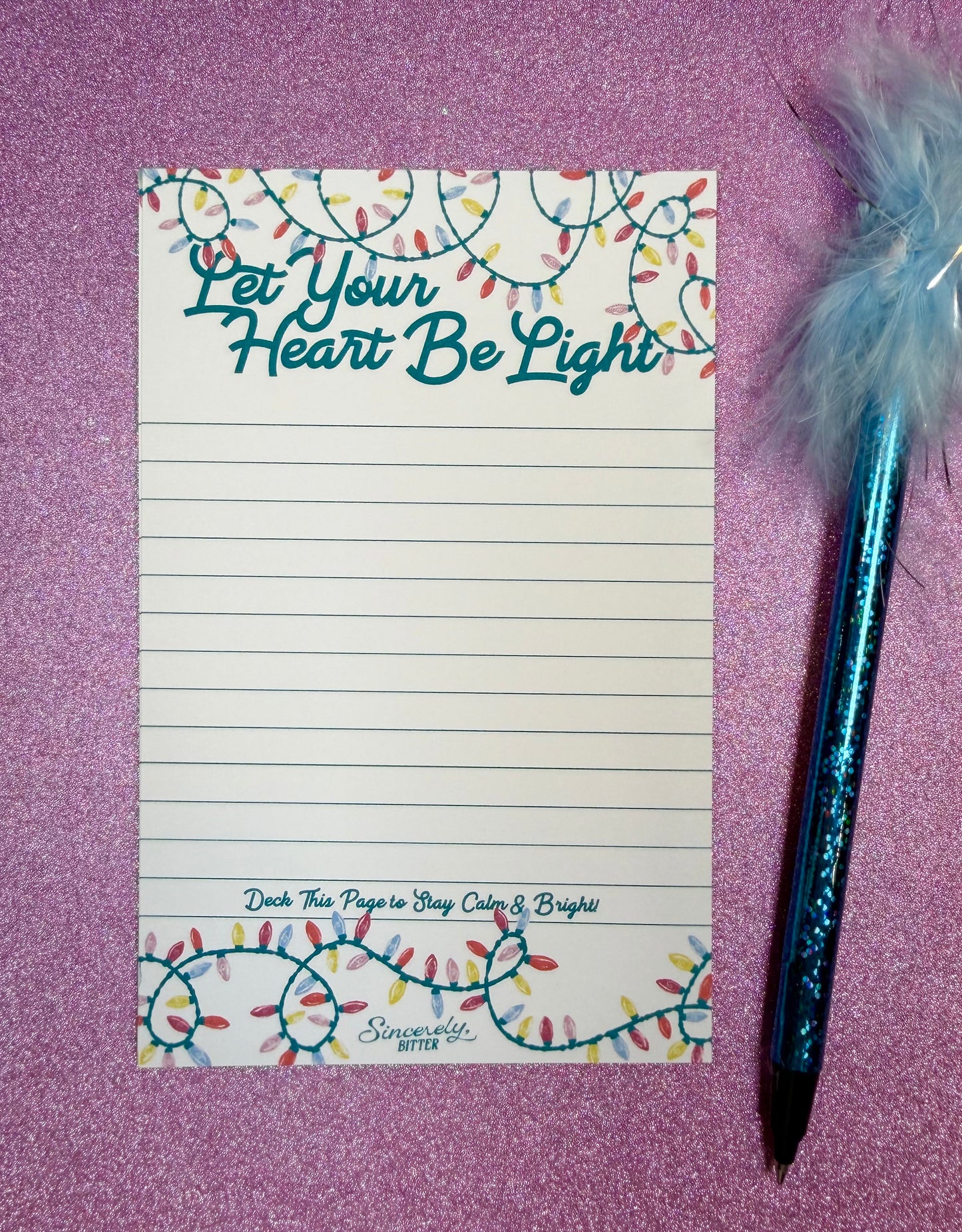 Let Your Heart Be Light Notepad